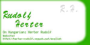 rudolf herter business card